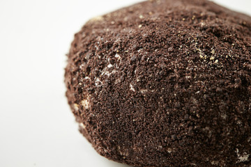 Sweet chocolate cookie round bread 