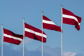 Latvian flags