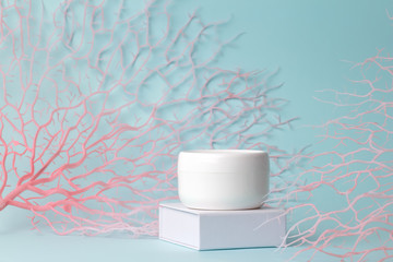 Face and body skin care cream butter with marine minerals.