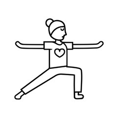 Aries yoga poses icon