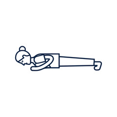 Push up yoga poses icon