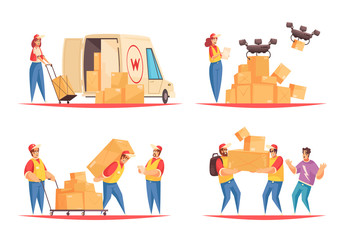 Delivery Flat Compositions Set