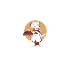 Best Food, chef symbol, vector illustration for your logo, emblem, label , sign