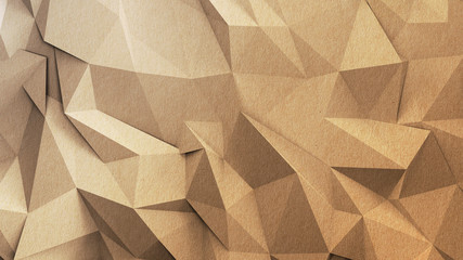 Abstract polygon craft paper background texture