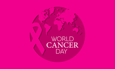 Vector illustration on the theme of world Cancer day on February 4th.