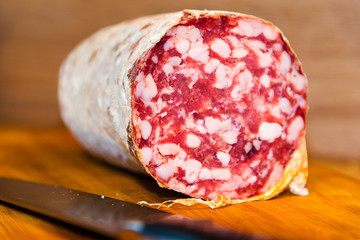 Still life salami