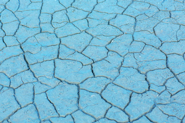 classic blue. global warming. On the dry ground,Concept drought and shortage of water crisis. global warming