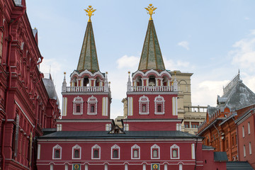Fototapeta na wymiar En la ciudad de Moscú, en el país de Rusia.