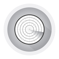 Fototapeta premium Radar abstract icon symbol vector illustration. Black and white icon