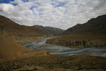 Streams towards indus river, Himachal pradesh, India