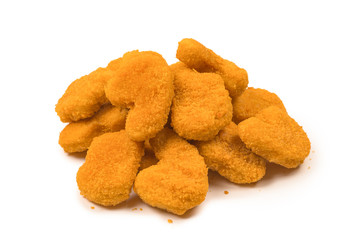 Nuggets isolated on a white background.