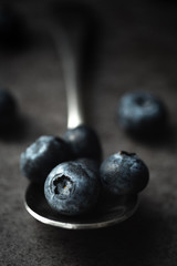 Mood shot of blueberries