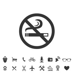 no smoking icon vector illustration for website and graphic design symbol