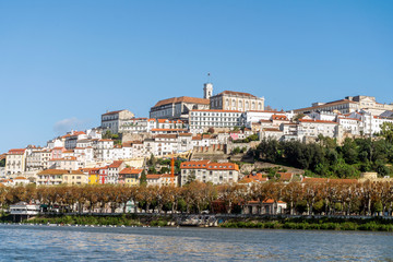 Fototapeta na wymiar Beautiful old town of Coimbra located on the hill, Portugal