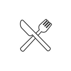cutlery knife and folk icon vector illustration for website and graphic design symbol