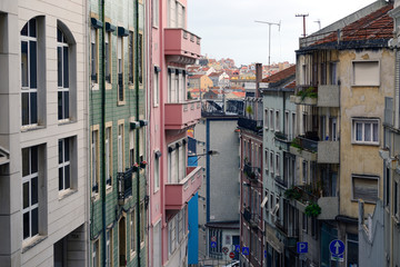 colorful houses in, lissabon, portugal
