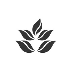 leaves plant icon vector illustration for website and graphic design symbol