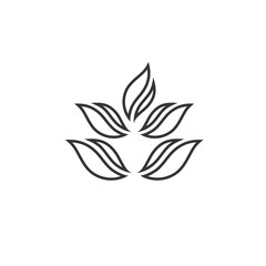leaves plant icon vector illustration for website and graphic design symbol
