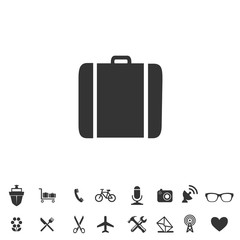 luggage icon vector illustration for website and graphic design symbol