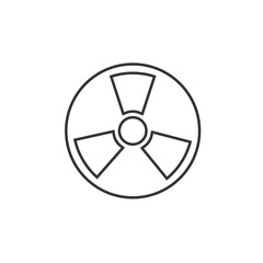 radiation icon vector illustration for website and graphic design symbol