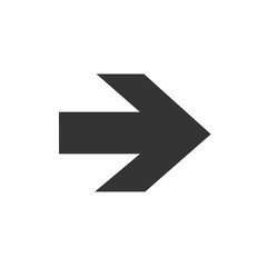 right arrow icon vector illustration for website and graphic design symbol