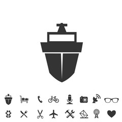 ship water transport icon vector illustration for website and graphic design symbol