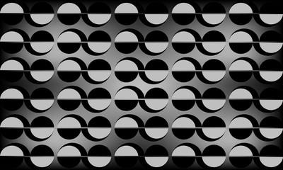 Abstract geometric black and gray background, contrast pattern.