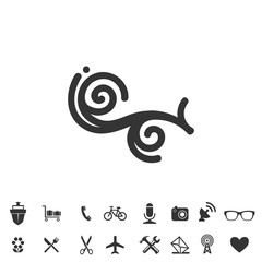 wind icon vector illustration for website and graphic design symbol