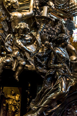 Prague, Czech Republic:   the interior of the  St. Vitus Cathedral