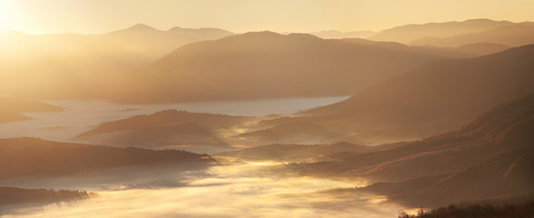 Beautiful and scenic nature landscape in mountain