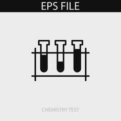 Chemistry test icon. EPS vector file