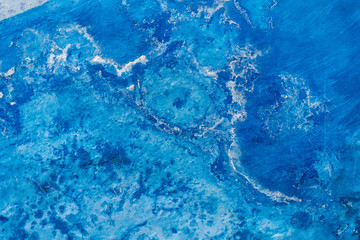 Blue and colorful background on old wall