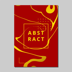 Chinese New Year, Marble Liquid Vector Template