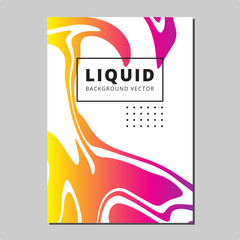 Colorfull Vector Template, Marble Liquid