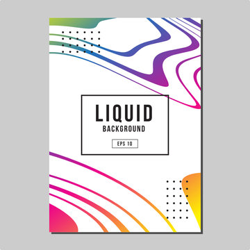 Colorfull Vector Images Marble Liquid Template