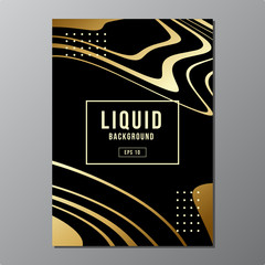 Luxury Vector Background, Marble Liquid Template