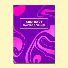 Naklejka premium Purple Marble Liquid Vector Template