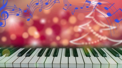 music theme credit announcement header keyboard holliday