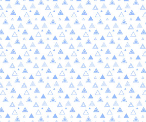 Fototapeta na wymiar Repeating triangles shape vector pattern