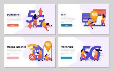Fast Speed Internet 2x2 Design Concept