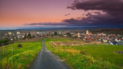 Blick auf Endingen im Kaiserstuhl