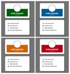 Naklejka na ściany i meble Business card design vector simple identity