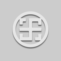 Obraz premium Slavic sign of the boar icon