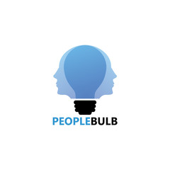 People Bulb Logo Template Design