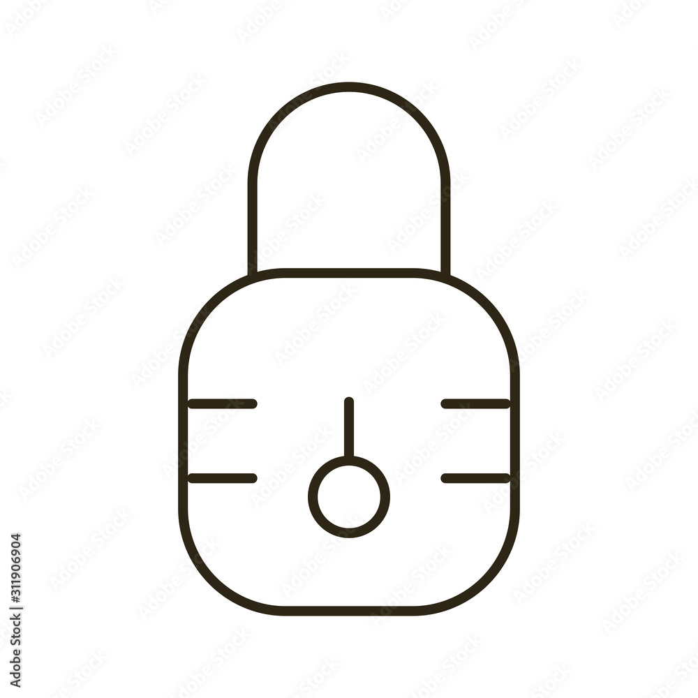 Canvas Prints safe secure padlock isolated icon