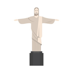 corcovade christ monument isolated icon