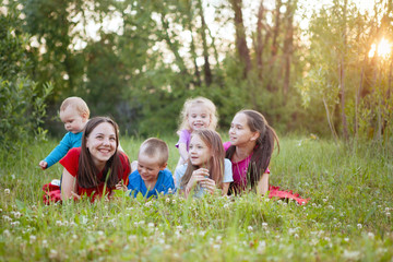 Fototapeta premium Young people having fun.