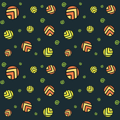 vector abstract seamless doodle pattern