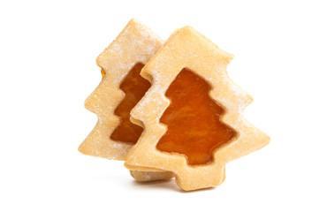 christmas cookie tree isolated