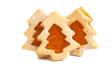 christmas cookie tree isolated